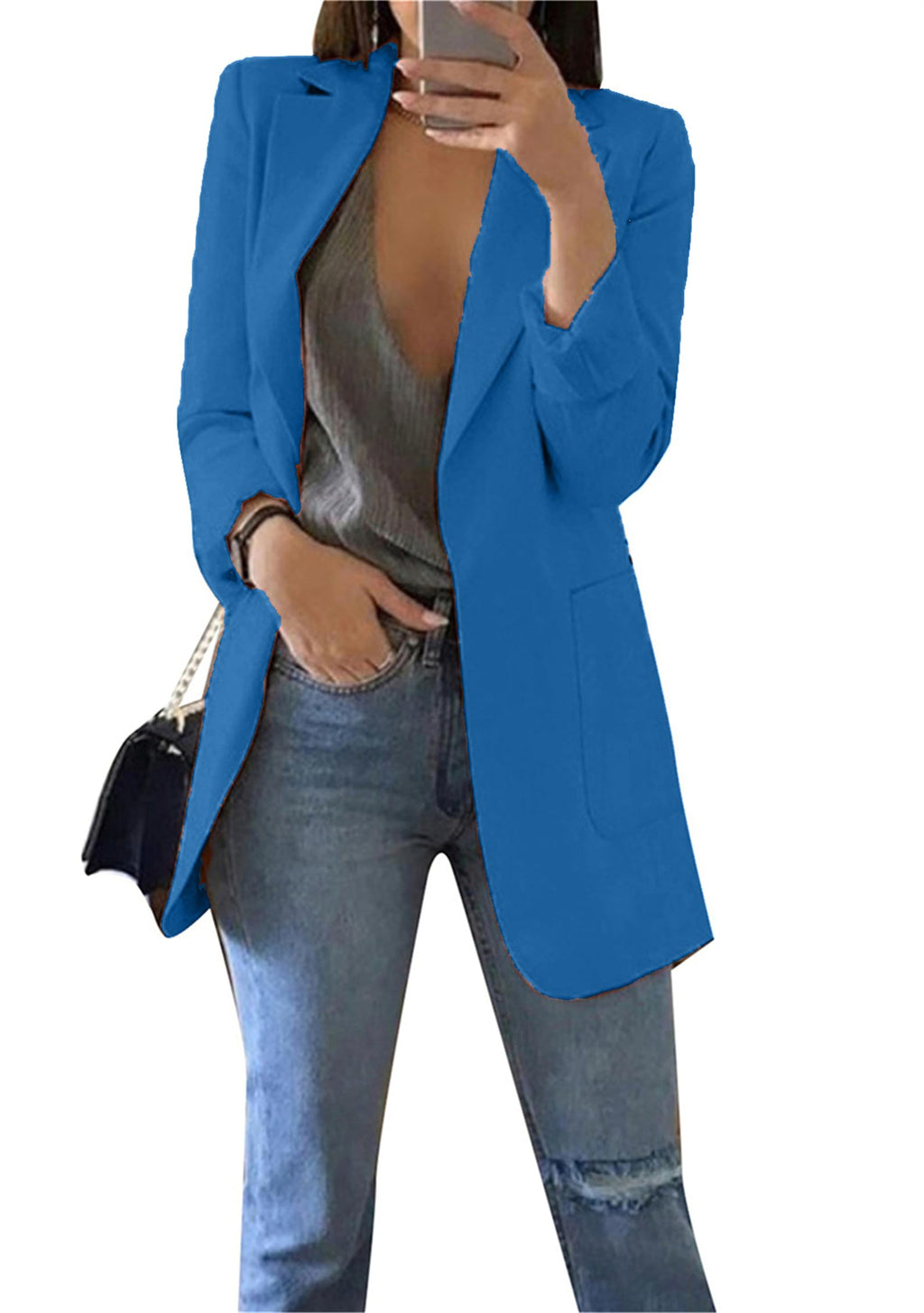Blazer Oversized Bleu Royal