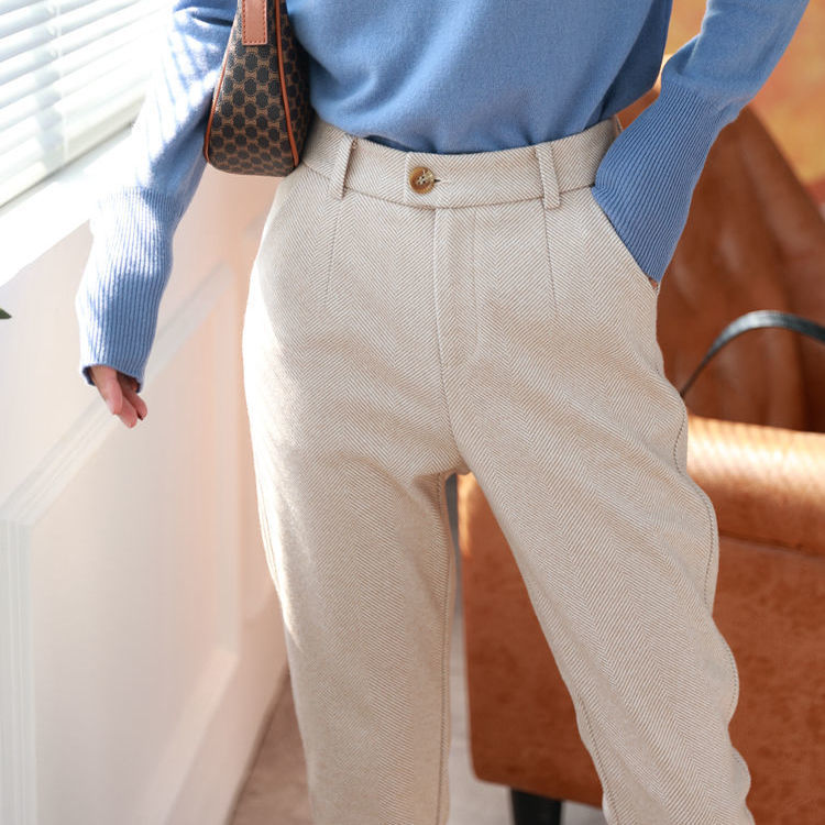 Pantalon de Tailleur Ajusté Céleste